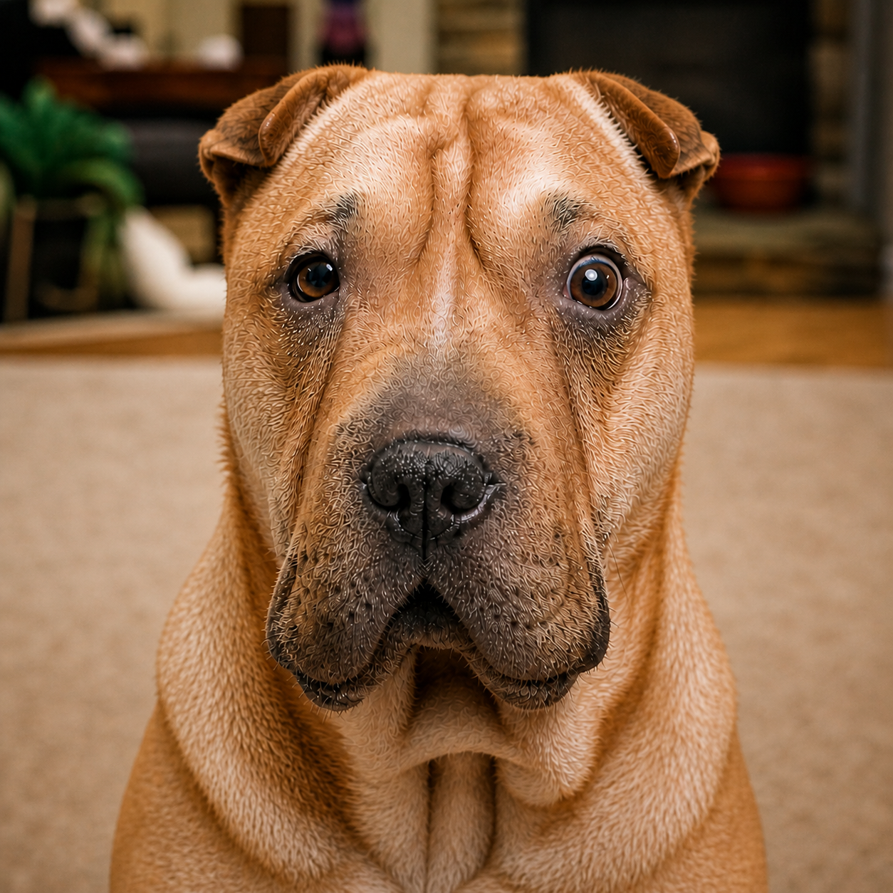 Shar pei after treatment