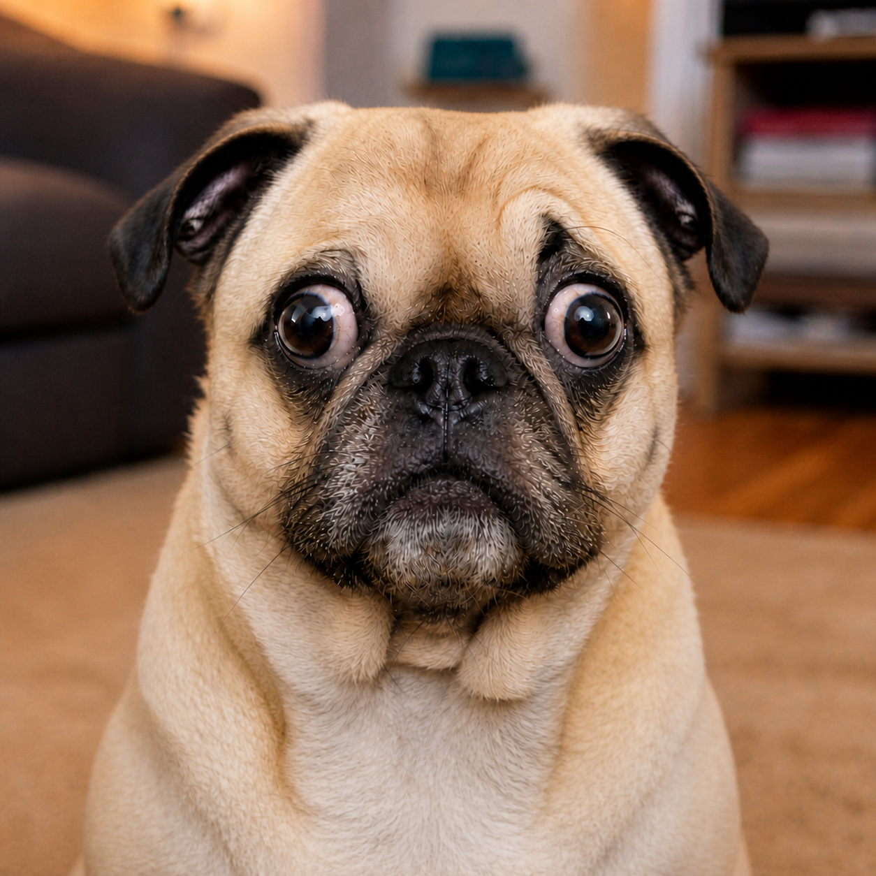 Pug after treatment